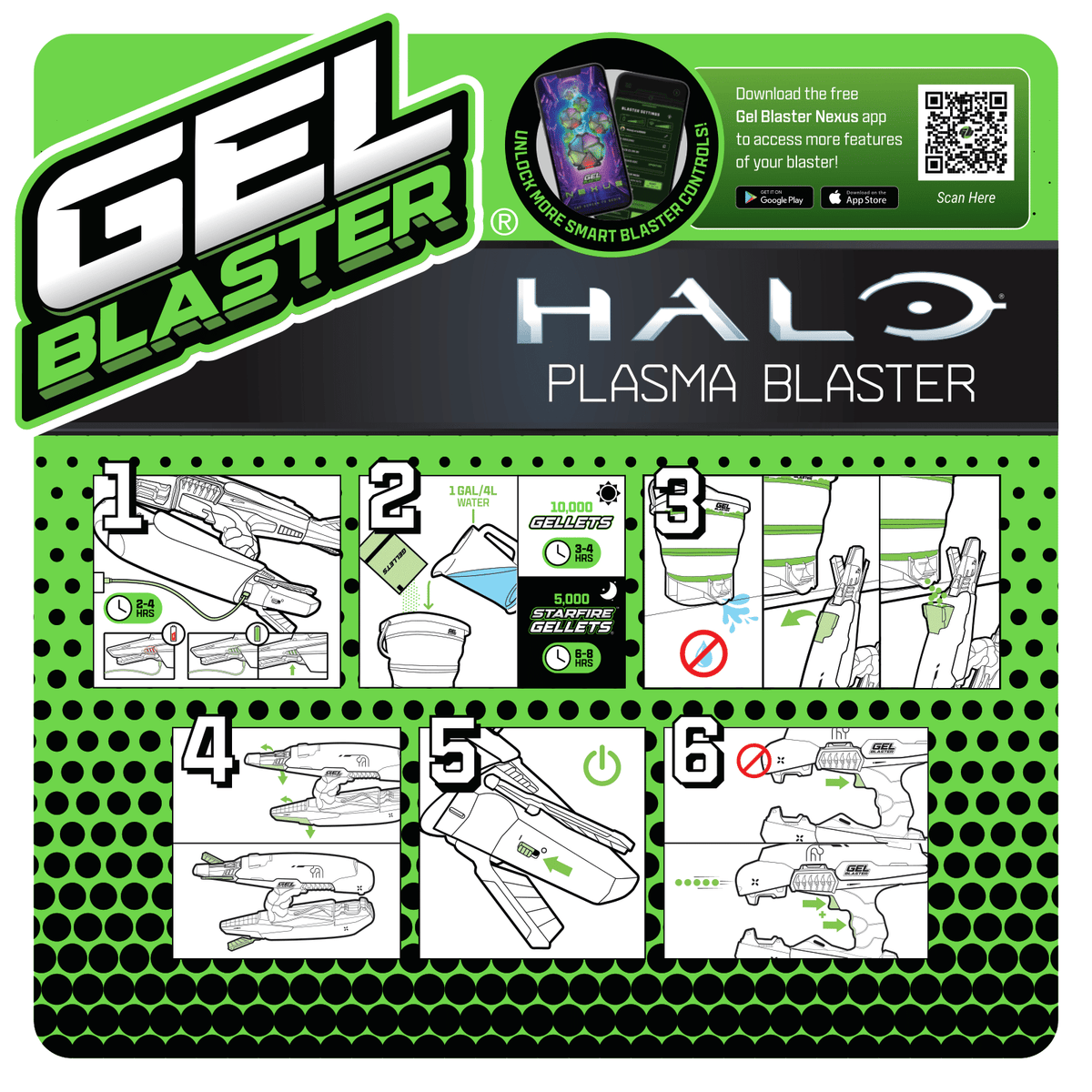 Halo Type-25 Plasma Blaster x Gel Blaster